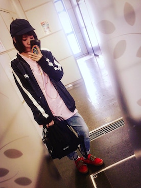 「RNA MEDIA（アールエヌエーメディア）のアイテム」を使った、asumiさん（レディース・157cm）の春コーディネート