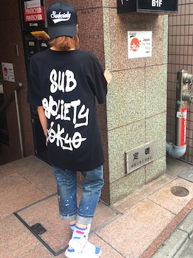 「PROPAGANDA(プロパガンダ)のアイテム」を使った、asumiさん(レディース・157cm)の夏コーディネート