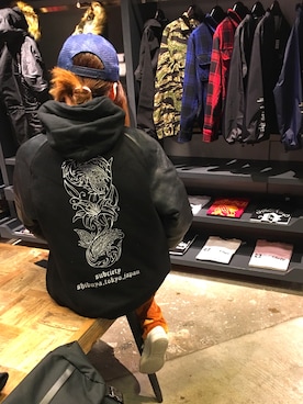 「Subciety（サブサエティ）のアイテム（ジャケット/アウター）」を使った、asumiさん（レディース・157cm）の秋コーディネート