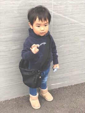 「URBAN RESEARCH DOORS（アーバンリサーチドアーズ）のアイテム（パーカー）」を使った、＊suketaka＊さん（キッズ・80cm）の秋コーディネート
