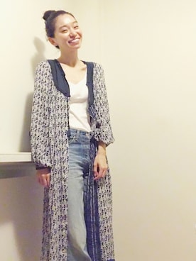 「Hanes」｜「アイテム（ワンピース/ドレス）」を使った、ゆさん（レディース・168cm）の夏コーディネート