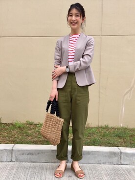 Yuri Sakaguchiさん（レディース・165cm）の春コーディネート