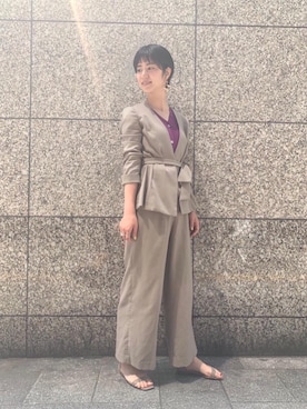 Yuri Sakaguchiさん（レディース・165cm）の春コーディネート