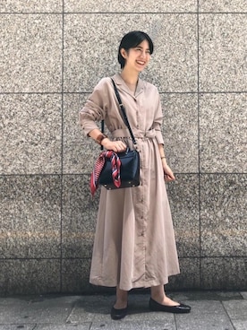 「ONE-PIECE」｜Yuri Sakaguchiさん（レディース・165cm）の夏コーディネート