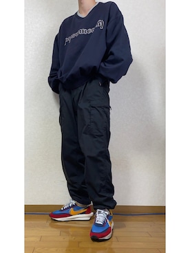 「Gosha Rubchinskiy（ゴーシャラブチンスキー）のアイテム（スウェット）」を使った、たーさん（メンズ・170cm）の秋コーディネート