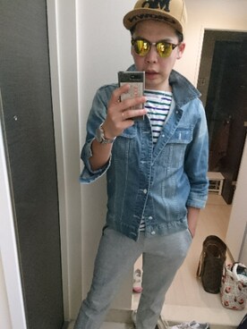 「TOMMY（トミー）のアイテム（ジャケット/アウター）」を使った、I-D-Oさん（メンズ・175cm）の春コーディネート