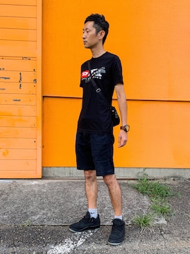 「Gregory」｜「アイテム（腕時計）」を使った、ほねさん（メンズ・176cm）の夏コーディネート