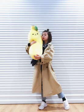 「NIKE（ナイキ）のアイテム（スニーカー、ホワイト系）」を使った、Ketsu_zさん（レディース）の秋コーディネート