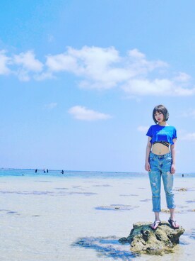 「havaianas（ハワイアナス）のアイテム（サンダル、ブラック系）」を使った、Ketsu_zさん（レディース）の春コーディネート
