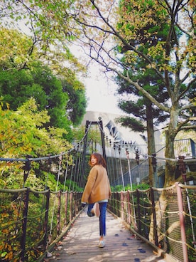 「LAP（ラップ）のアイテム」を使った、Ketsu_zさん（レディース・154cm）の秋コーディネート