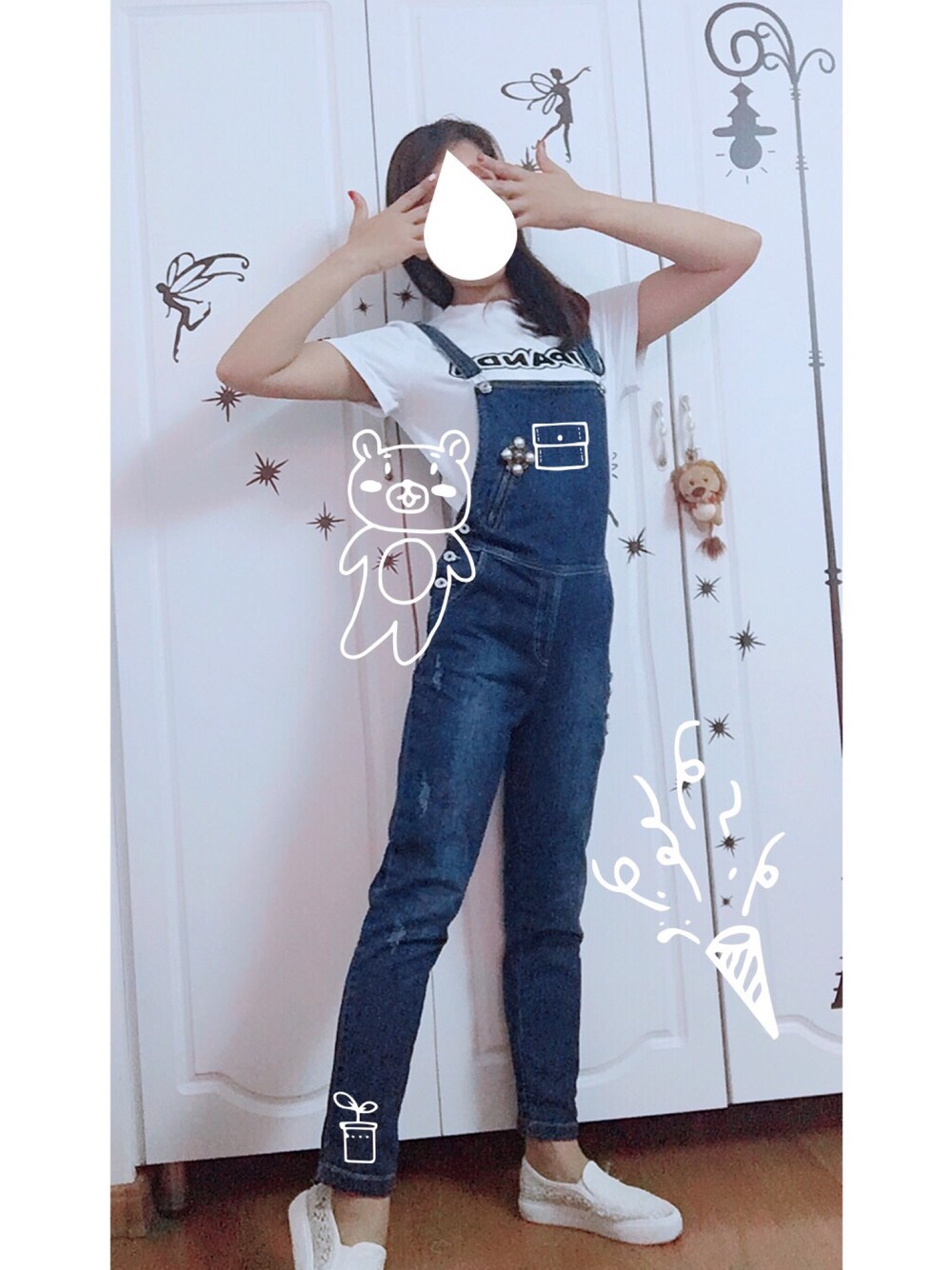 「休日コーデ」｜「Levi'sのアイテム（デニムパンツ、ブルー系）」を使った、❀凉凉❀さん（レディース・160cm）の秋コーディネートの1枚目の写真