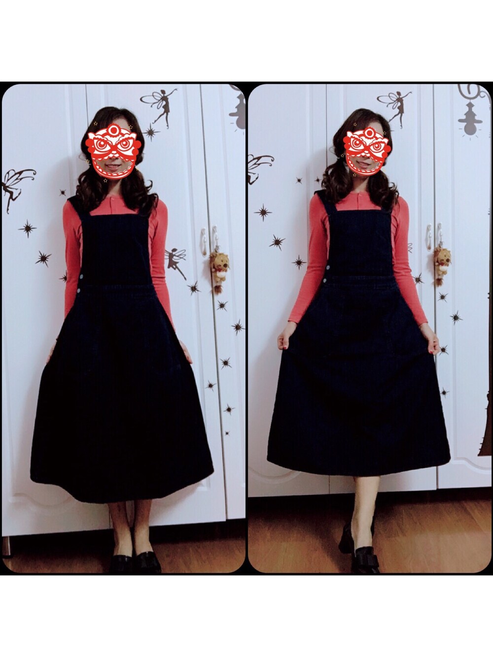 「秋のコーデ」｜「ZARAのアイテム（ワンピース、ブルー系）」を使った、❀凉凉❀さん（レディース・160cm）の秋コーディネートの1枚目の写真