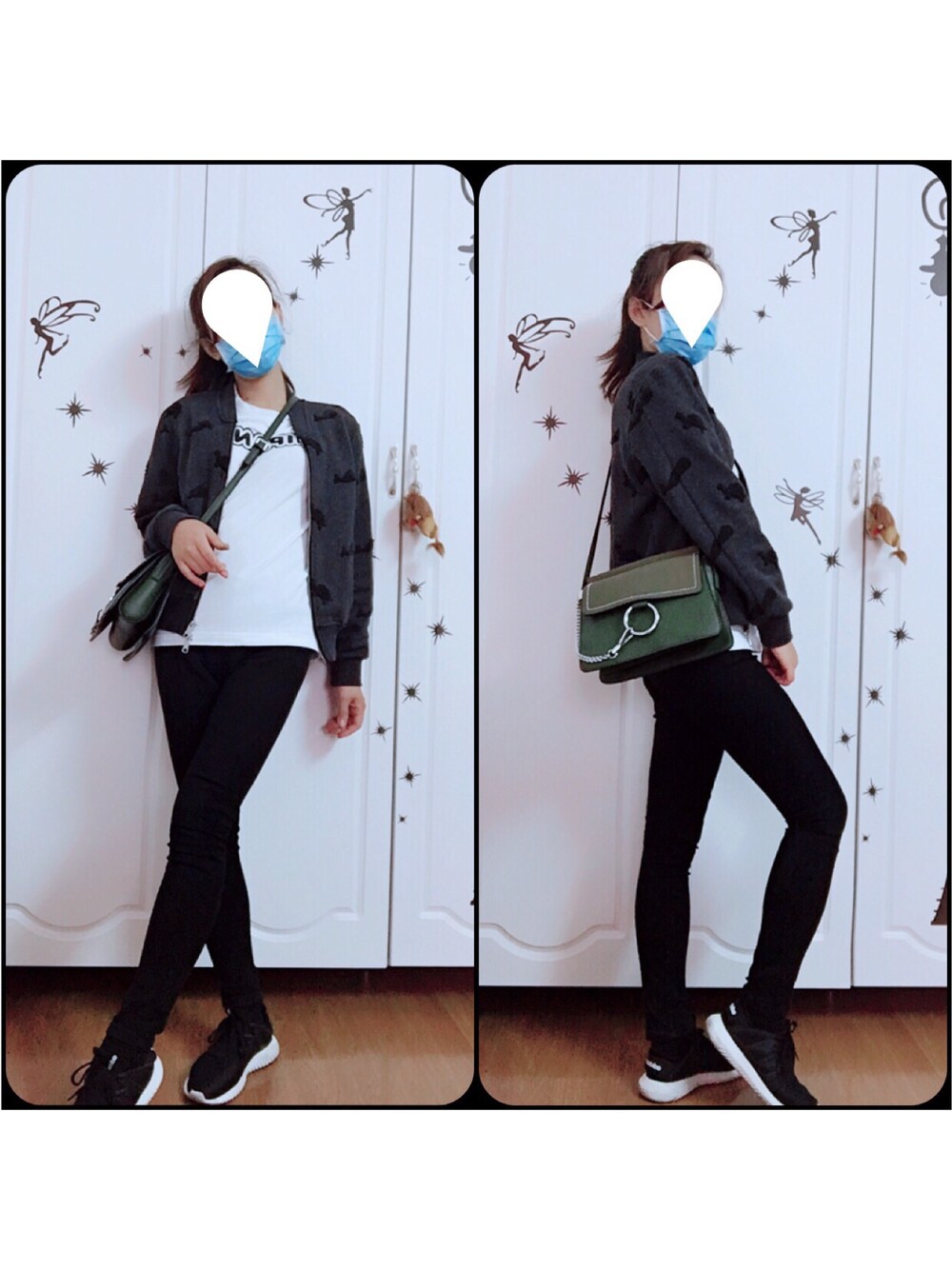 「秋のコーデ」｜「pandaのアイテム（Tシャツ/カットソー、ホワイト系）」を使った、❀凉凉❀さん（レディース・160cm）の秋コーディネートの1枚目の写真
