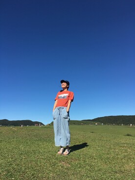 「pizza cut five（ピザカットファイブ）のアイテム（パンツ）」を使った、Janieさん（レディース・161cm）の秋コーディネート