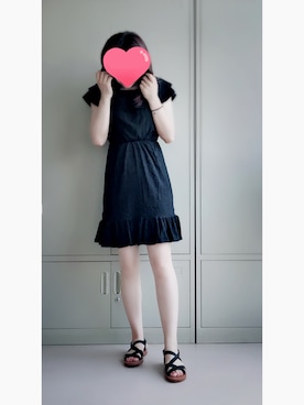 「H&M（エイチ・アンド・エム）のアイテム（チュニック）」を使った、happyleilei523さん（レディース・160cm）の夏コーディネート