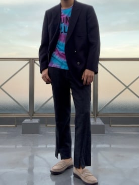 「Safari」｜「アイテム（ジャケット/アウター）」を使った、SENさん（メンズ・185cm）の春コーディネート
