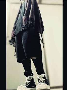 「RICK OWENS」｜「アイテム（その他）」を使った、18さん（メンズ・170cm）の秋コーディネート