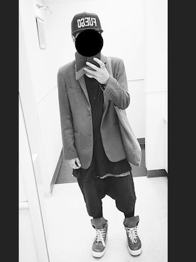 「RICK OWENS」｜「アイテム（その他）」を使った、18さん（メンズ・170cm）の秋コーディネート