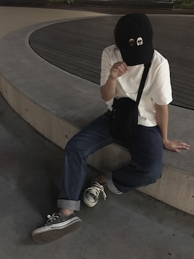 「NIKE(ナイキ)のアイテム(ショルダーバッグ)」を使った、rさん(レディース・156cm)の夏コーディネート