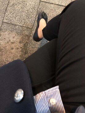 「NET（ネット）のアイテム（スラックス）」を使った、joyce yangさん（レディース・161cm）の冬コーディネート