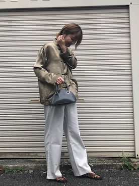 「I am I in fact...（アイアムアイインファクト）のアイテム（ジャケット/アウター）」を使った、つむぎさん（レディース・160cm）の秋コーディネート