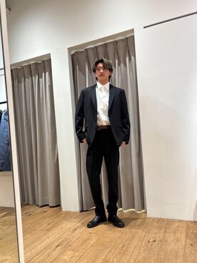 「シャツ 」｜「アイテム（ブーツ）」を使った、ta123456さん（メンズ・179cm）の冬コーディネート