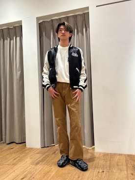 「HYSTERIC GLAMOUR（ヒステリックグラマー）のアイテム（サンダル）」を使った、ta123456さん（メンズ・179cm）の冬コーディネート