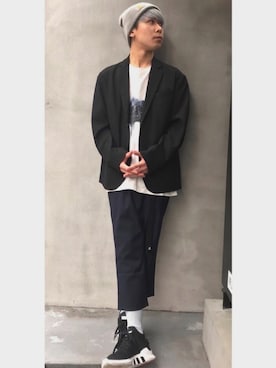 「STANCE（スタンス）のアイテム」を使った、MAKAVELICさん（メンズ・164cm）の春コーディネート