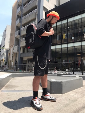「STANCE（スタンス）のアイテム」を使った、MAKAVELICさん（メンズ・180cm）の春コーディネート