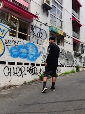 「STANCE（スタンス）のアイテム」を使った、MAKAVELICさん（メンズ・180cm）の春コーディネート