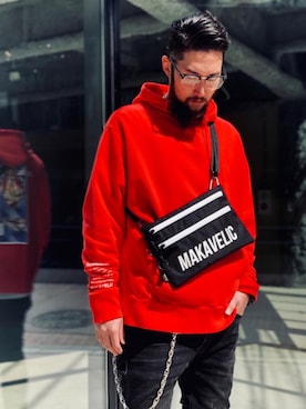 「MAKAVELIC（マキャベリック）のアイテム」を使った、MAKAVELICさん（メンズ・173cm）の夏コーディネート