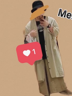 「チャイハネ（チャイハネ）のアイテム（その他アウター）」を使った、bossyさん（レディース・164cm）の秋コーディネート