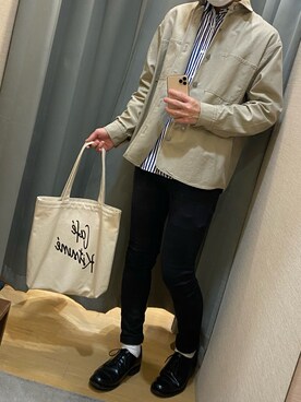 「SHIPS（シップス）のアイテム（ブルゾン）」を使った、NM7さん（メンズ・173cm）の秋コーディネート