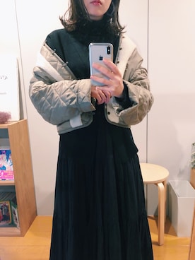 「アイテム（ブルゾン）」を使った、はるかさん（レディース・158cm・30代）の冬コーディネート