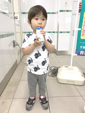 「ポールスミス」｜「アイテム（その他）」を使った、ぷん。さん（キッズ・90cm）の夏コーディネート