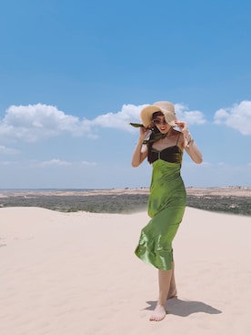 「travel」｜「アイテム（ワンピース）」を使った、Romantic Suicideさん（レディース・163cm）の春コーディネート