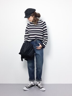 「URBAN RESEARCH Sonny Label（アーバンリサーチサニーレーベル）のアイテム（キャスケット）」を使った、..HK..さん（レディース・159cm）の冬コーディネート