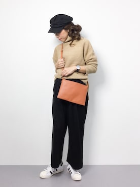 「URBAN RESEARCH Sonny Label（アーバンリサーチサニーレーベル）のアイテム（キャスケット）」を使った、..HK..さん（レディース・159cm）の冬コーディネート