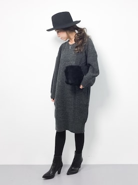 ..HK..さん（レディース・159cm）の冬コーディネート