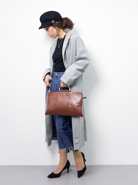 「coca（coca）（コカ）のアイテム（帽子）」を使った、..HK..さん（レディース・159cm）の冬コーディネート