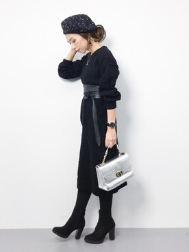 ..HK..さん（レディース・159cm）の冬コーディネート