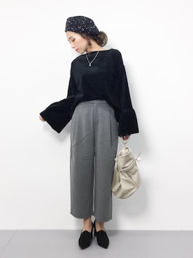「PLAIN CLOTHING（プレーンクロージング）のアイテム（パンプス）」を使った、..HK..さん（レディース・159cm）の冬コーディネート