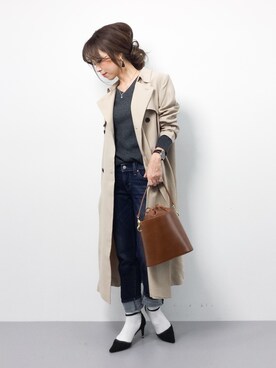 ..HK..さん（レディース・159cm）の冬コーディネート