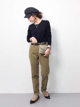 ..HK..さん（レディース・159cm）の冬コーディネート