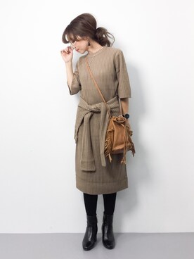 ..HK..さん（レディース・159cm）の冬コーディネート