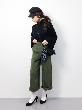「PUNYUS（プニュズ）のアイテム（帽子）」を使った、..HK..さん（レディース・159cm）の冬コーディネート