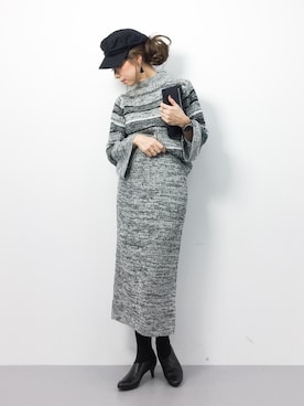 「PUNYUS（プニュズ）のアイテム（帽子）」を使った、..HK..さん（レディース・159cm）の冬コーディネート