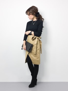 ..HK..さん(レディース・159cm)の冬コーディネート