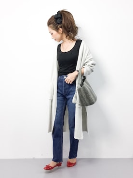 「RAY CASSIN（レイカズン）のアイテム（その他アウター）」を使った、..HK..さん（レディース・159cm）の春コーディネート