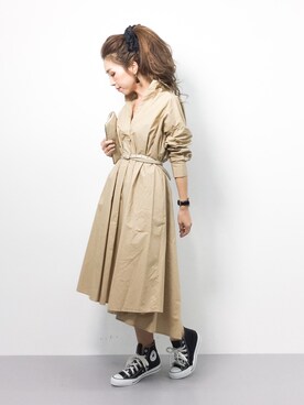 60タイプライター Aラインスキッパーワンピース_#を使ったショップ 